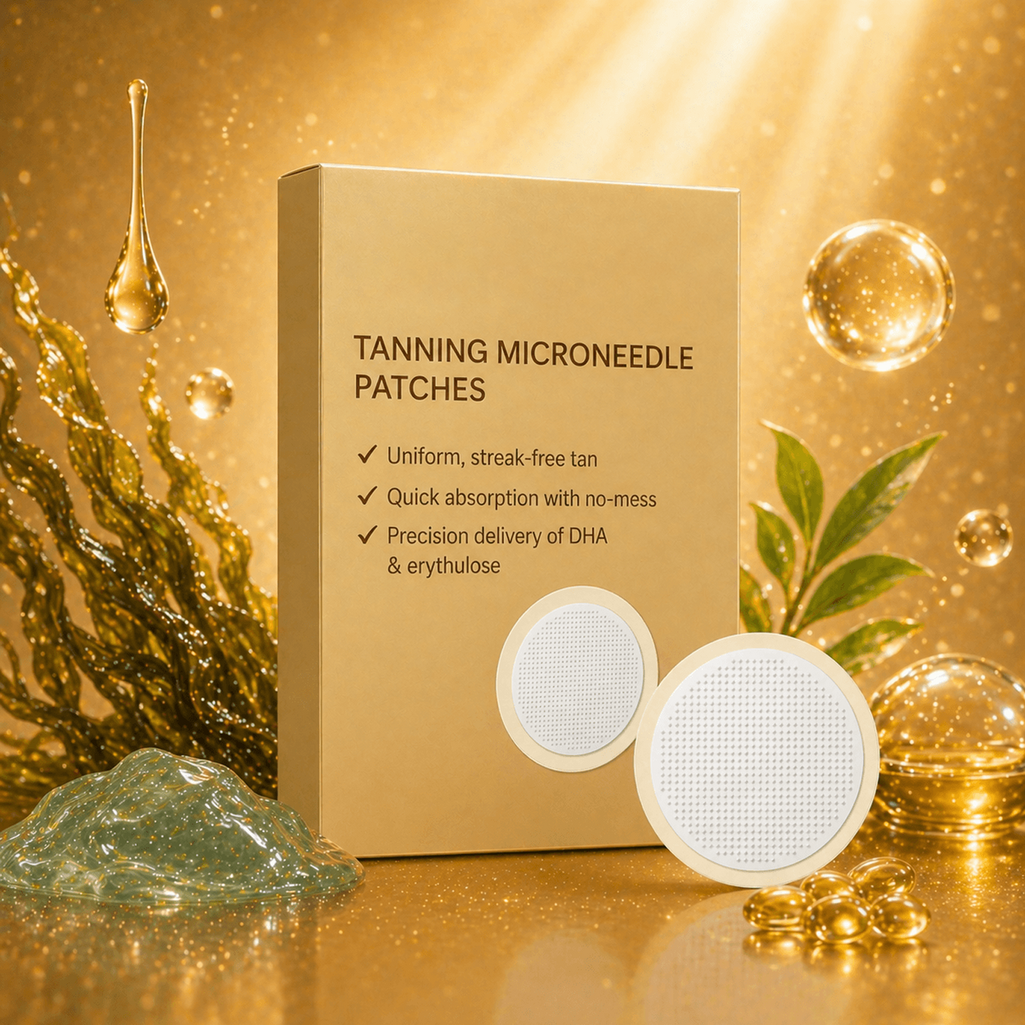 TANNING MICRONEEDLE PATCHES