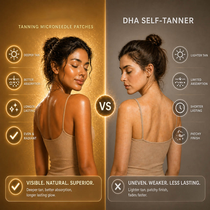 TANNING MICRONEEDLE PATCHES
